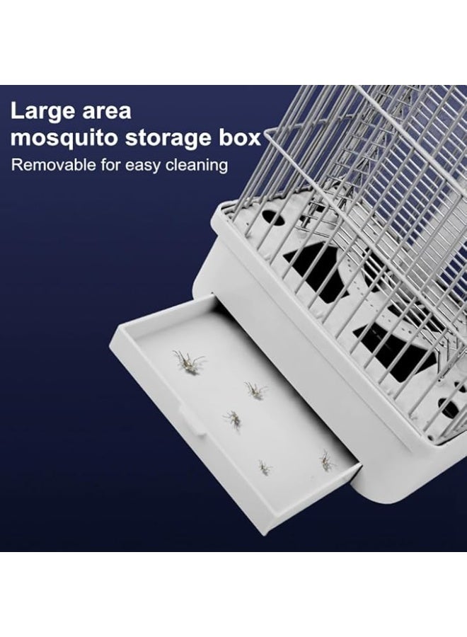 الشبح جهاز الذكي لقتل البعوض بمصباح صاعق كهربائي أصلي 3800 فولت مع ضوء UV بقوة 22-25 واط – قاتل الحشرات الطائرة – أفضل جهاز صاعق للبعوض والذباب – مصيدة للبعوض والذباب – للاستخدام الداخلي والخارجي – أبيض - Image 3